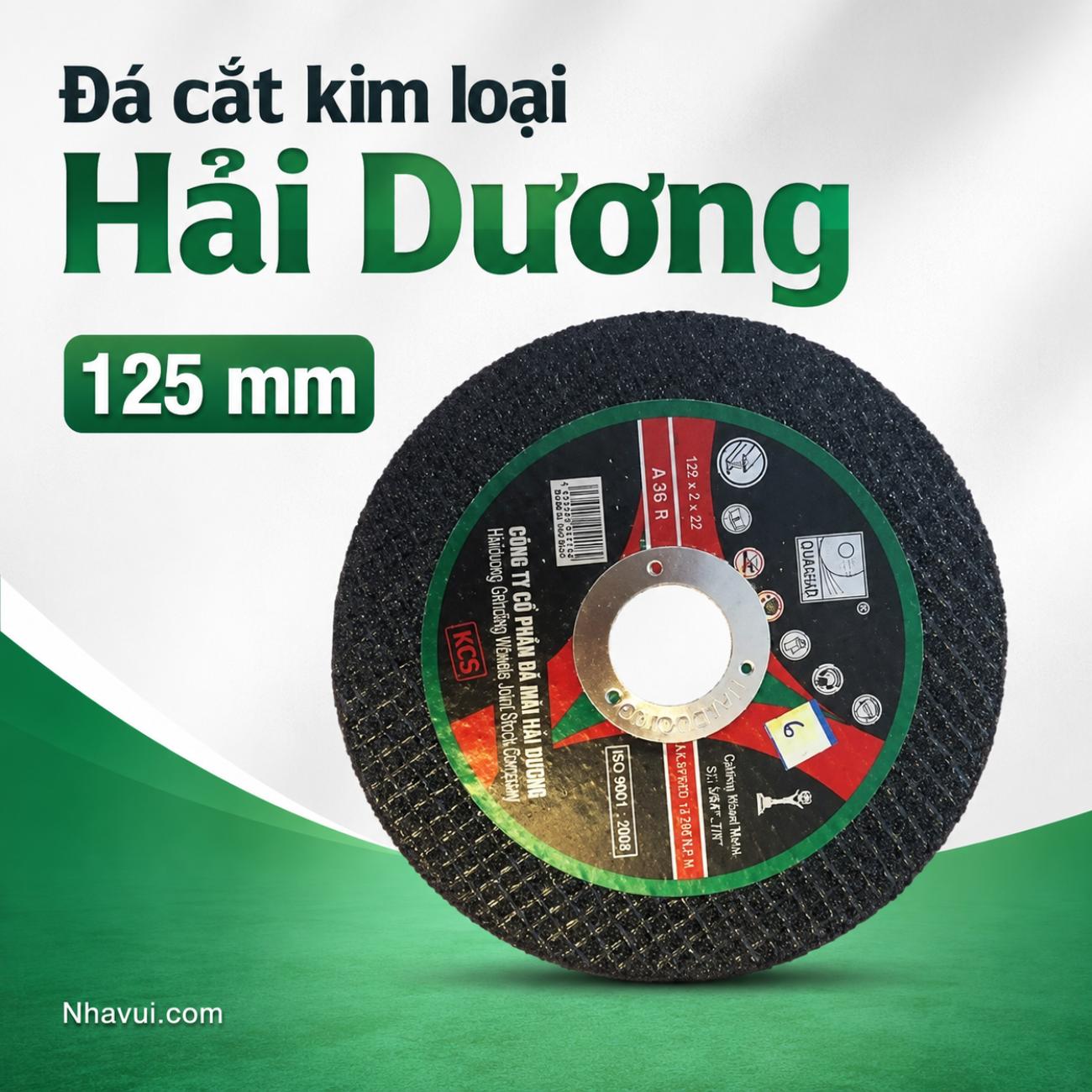 Đá cắt kim loại Hải Dương kich thước 125mm HD125