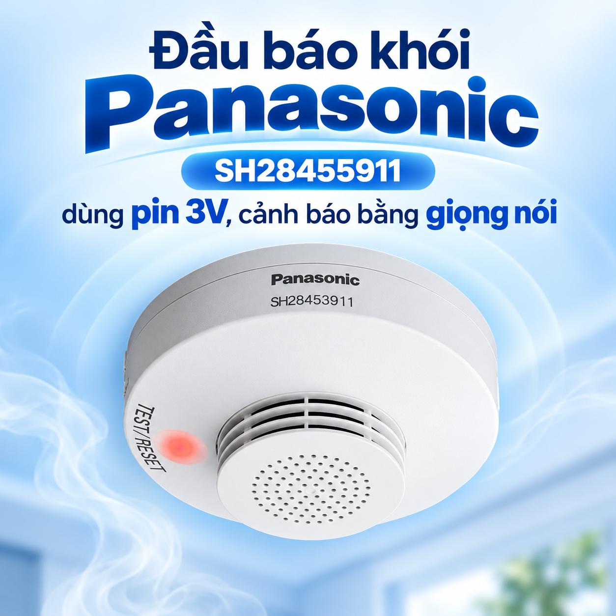 Đầu báo khói dùng pin Panasonic SH28455911