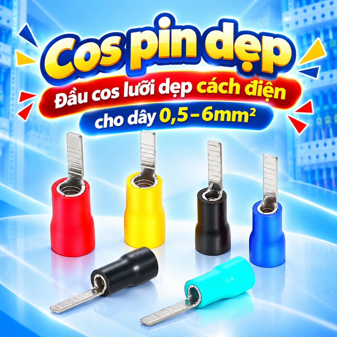 Đầu Cos pin dẹp
