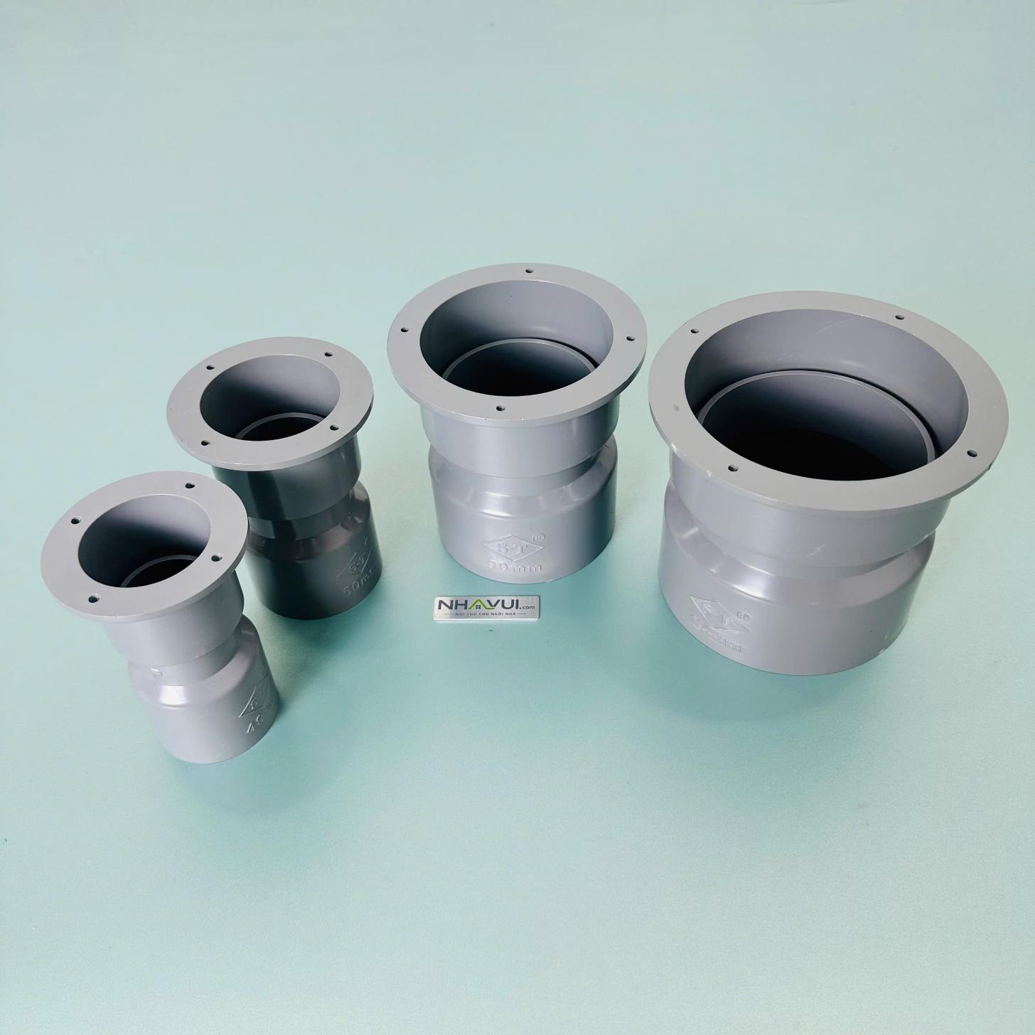 Đầu nối thông sàn PVC Ø49, Ø60, Ø90, Ø114