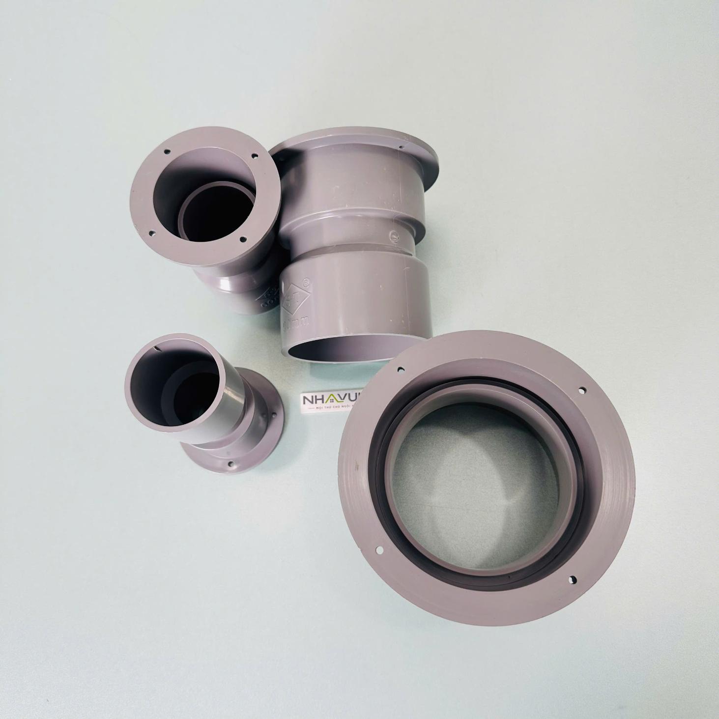 Đầu nối thông sàn PVC Ø49, Ø60, Ø90, Ø114