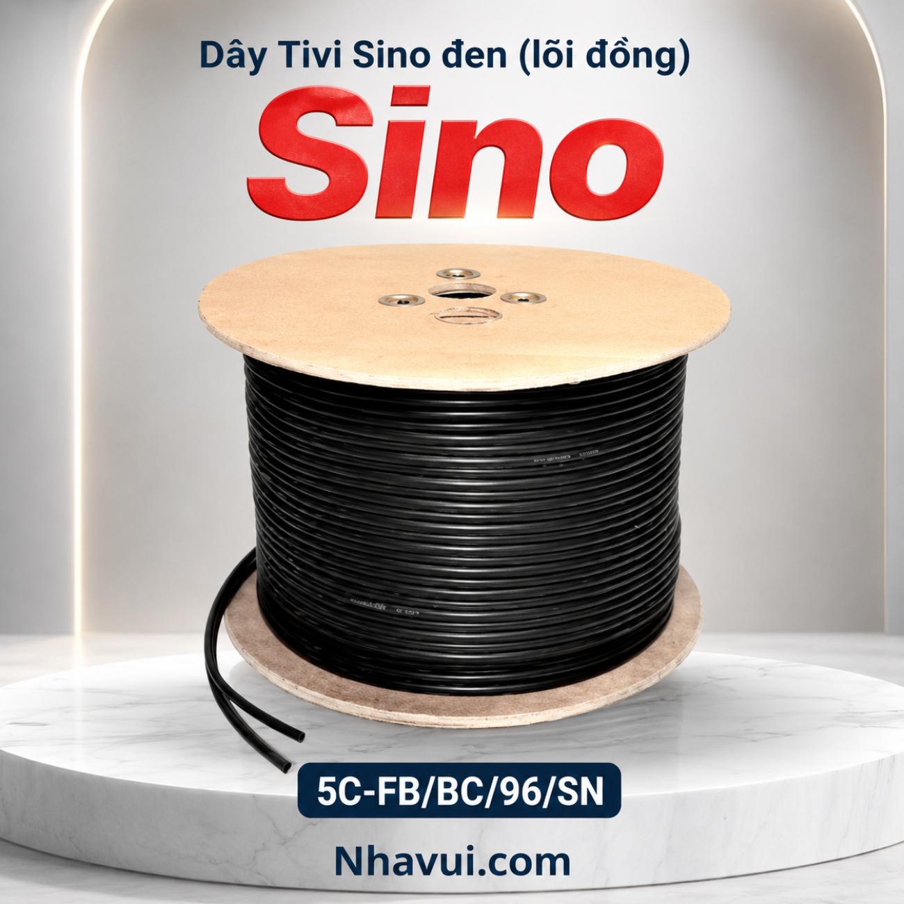 Dây cáp Tivi Sino 5C-FB/BC/96/SN lõi đồng