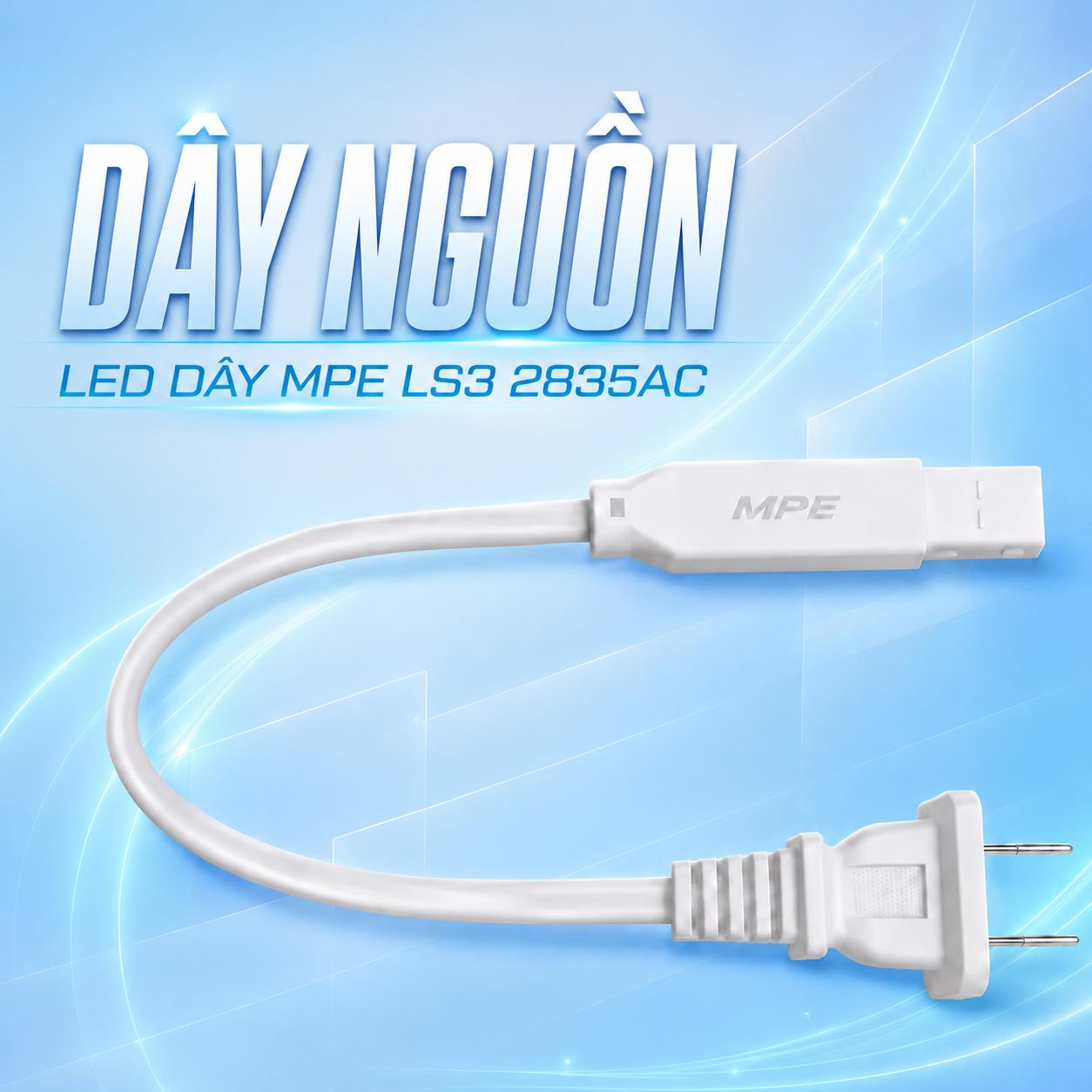 Dây nguồn LED dây MPE LS3 2835AC