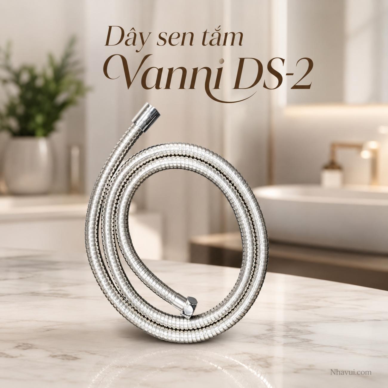 Dây sen tắm Vanni DS-2 inox bóng chống xoắn