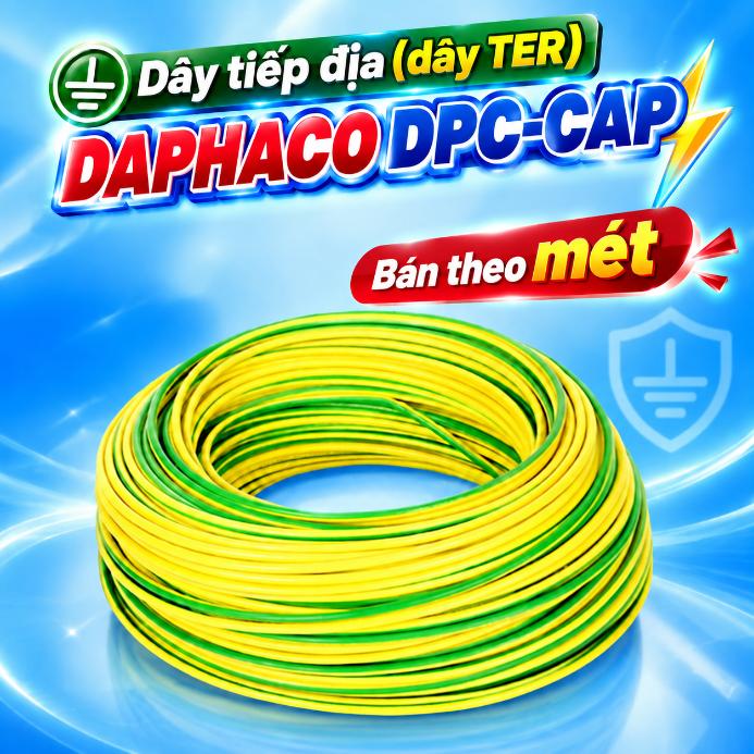 Dây tiếp địa (dây TER) DAPHACO DPC-CAP – Bán theo mét