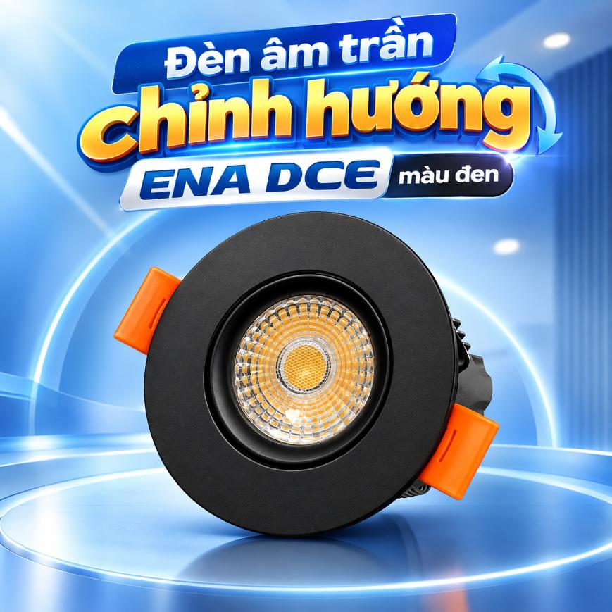 Đèn âm trần chỉnh hướng ENA DCE màu đen