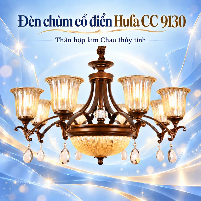 Đèn chùm cổ điển Hufa CC 9130