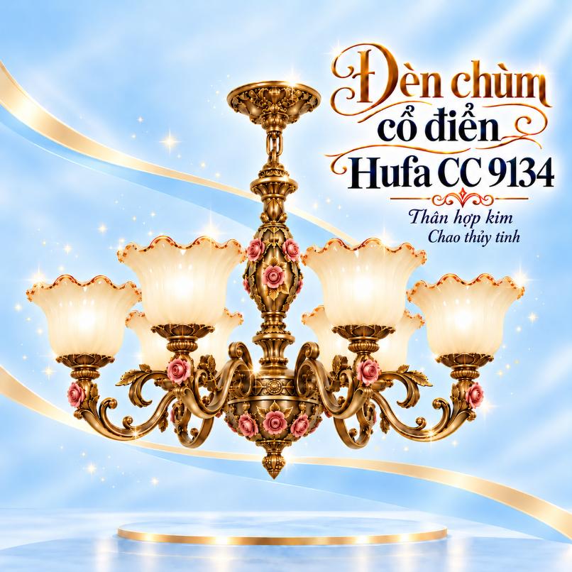 Đèn chùm cổ điển Hufa CC 9134