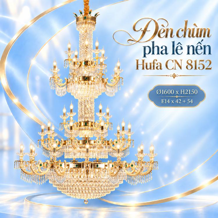 Đèn chùm pha lê nến Hufa CN 8152/42
