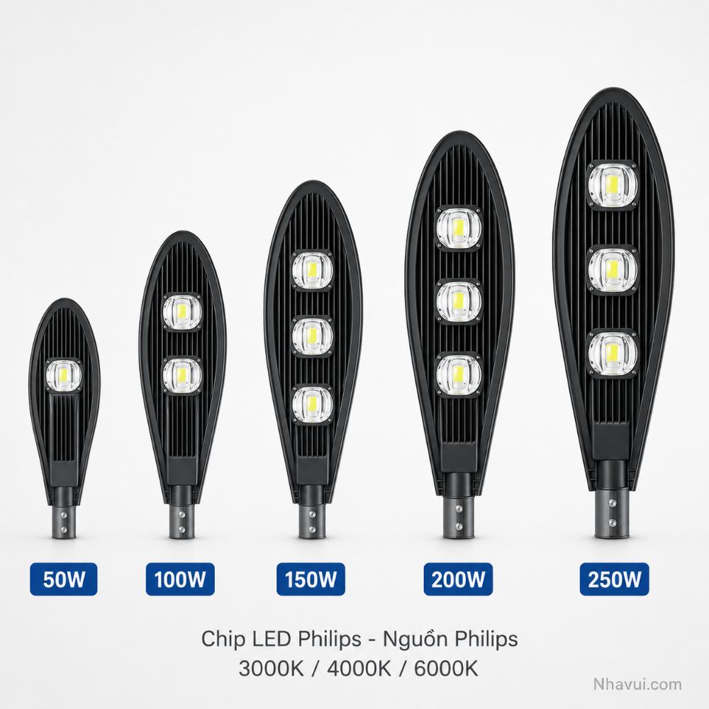 Đèn đường ENA DDL Chip LED Philips nguồn Philips 50W 100W 150W 200W 250W