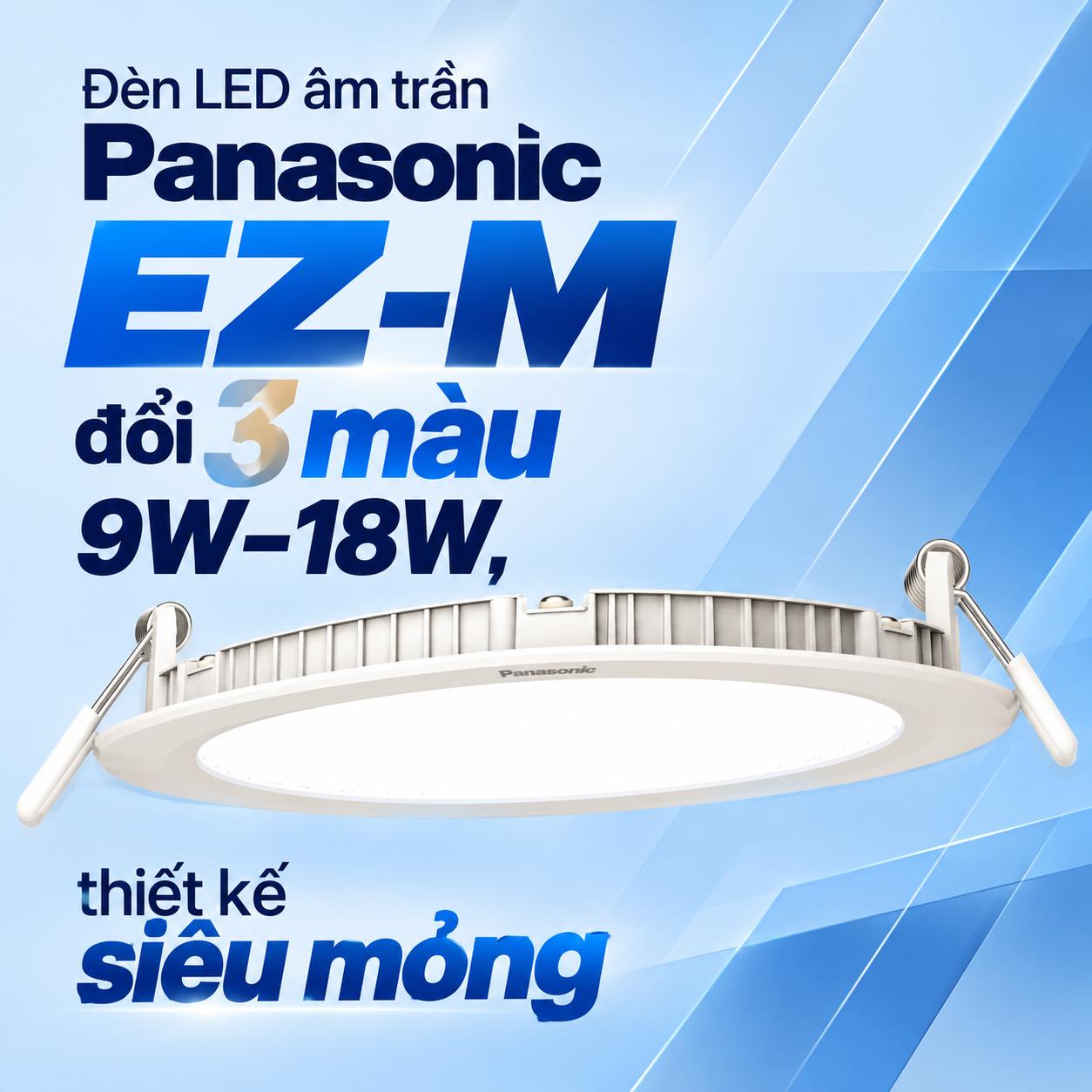 Đèn LED âm trần Panasonic EZ-M loại đổi màu