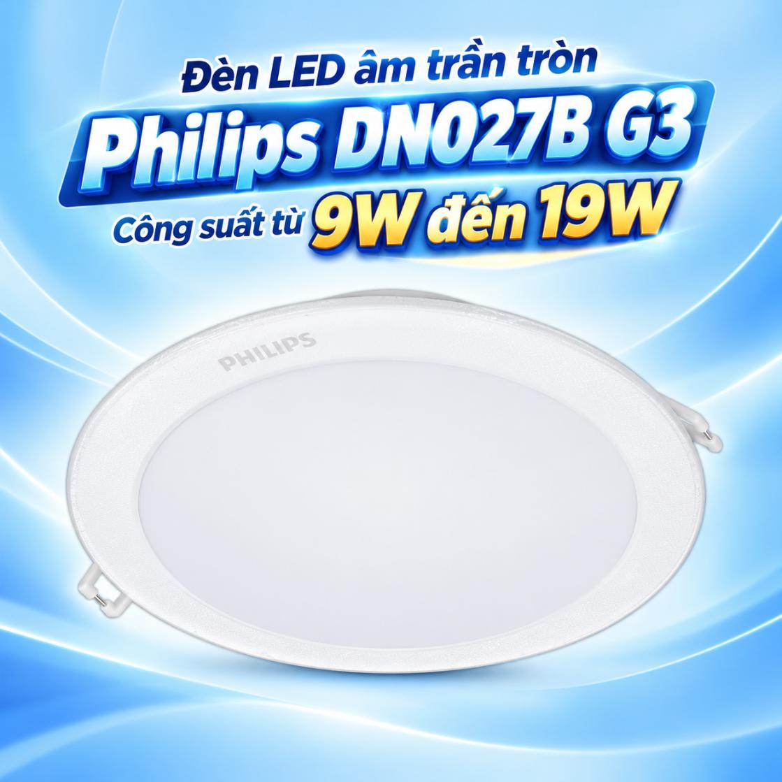 Đèn LED âm trần tròn Philips DN027B G3