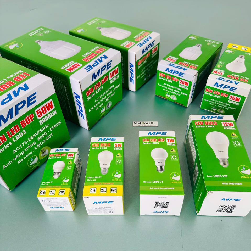 Đèn LED Bulb chống ẩm MPE LBD3 E27