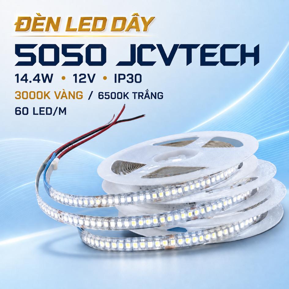 Đèn LED dây 5050 JCVTECH 14.4W 12V IP30