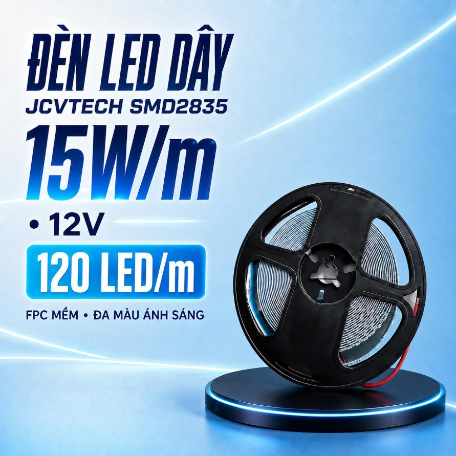 Đèn LED dây JCVTECH SMD2835 15W 12V
