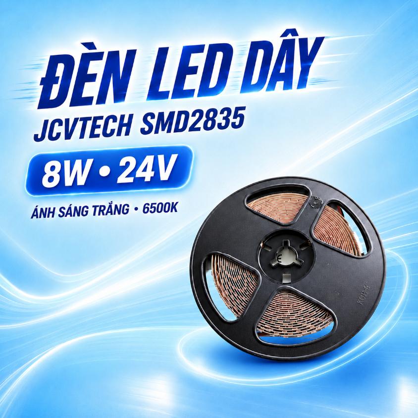 Đèn LED dây JCVTECH SMD2835 8W 24V