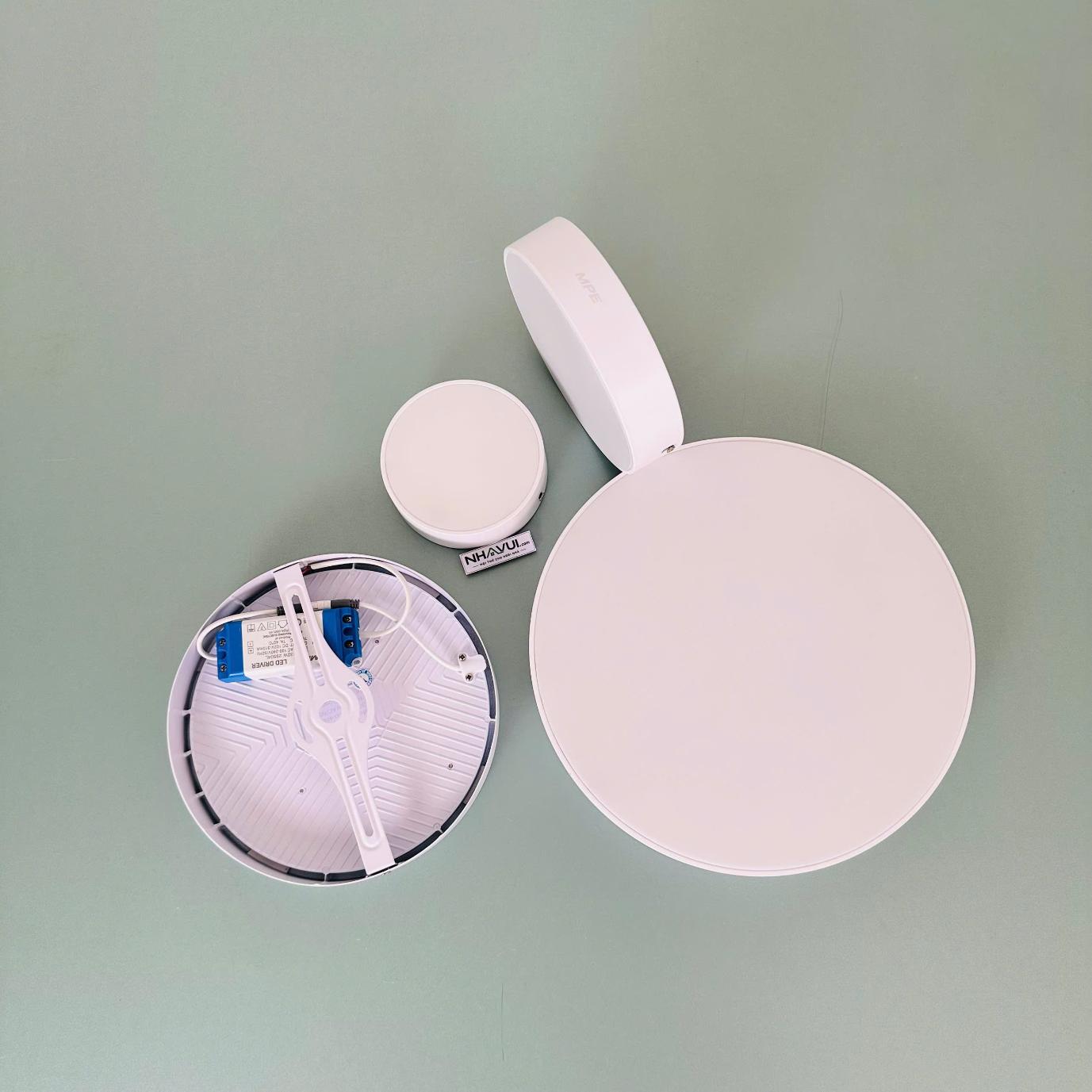 Đèn LED ốp nổi tràn viền MPE Seri SRDL mặt tròn