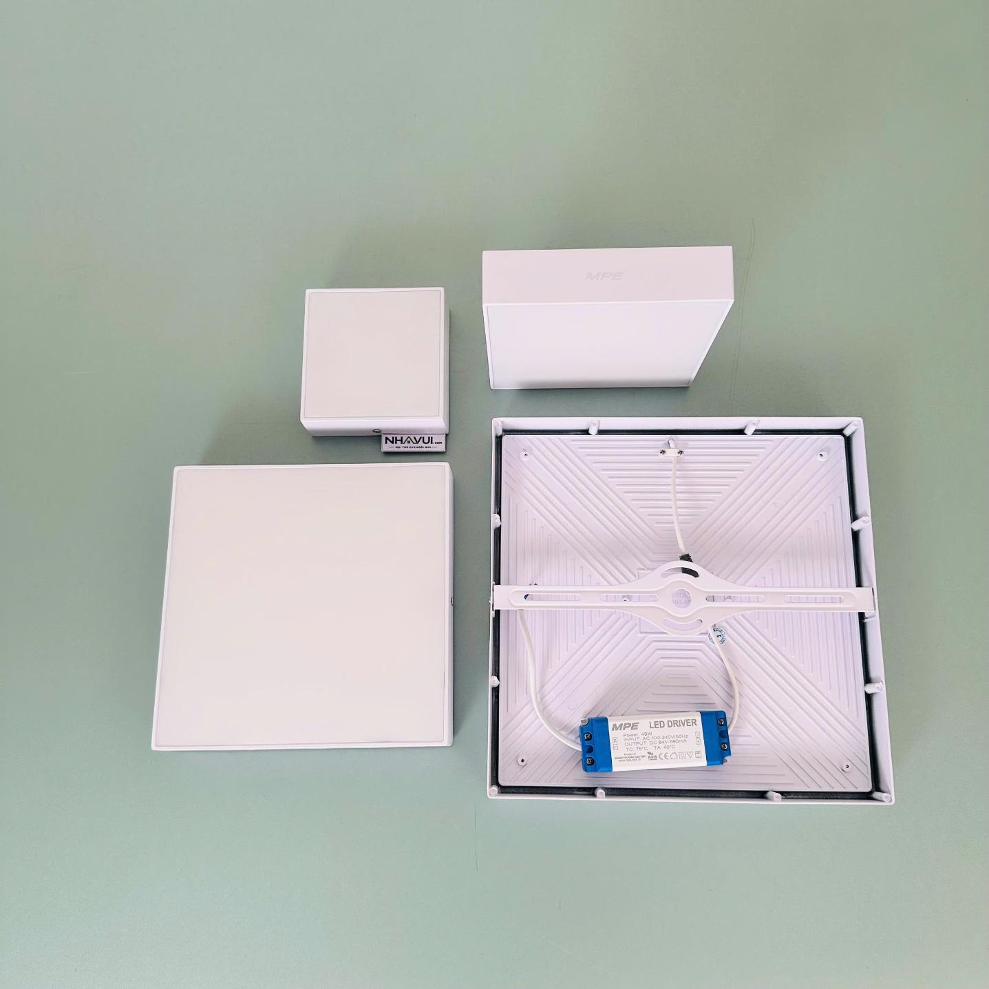 Đèn LED ốp nổi tràn viền MPE Seri SSDL mặt vuông