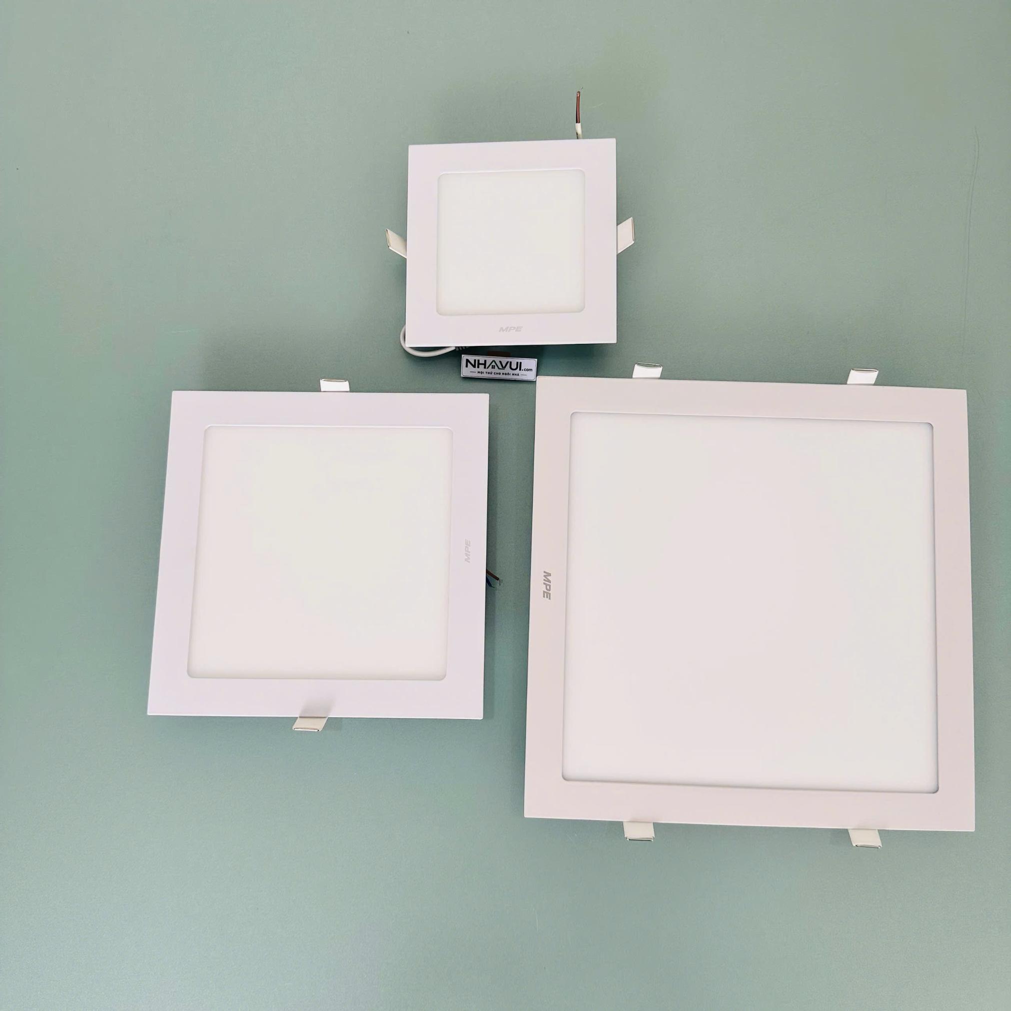 Đèn LED Panel âm trần vuông MPE Seri SPL 6W 9W 12W 18W 24W