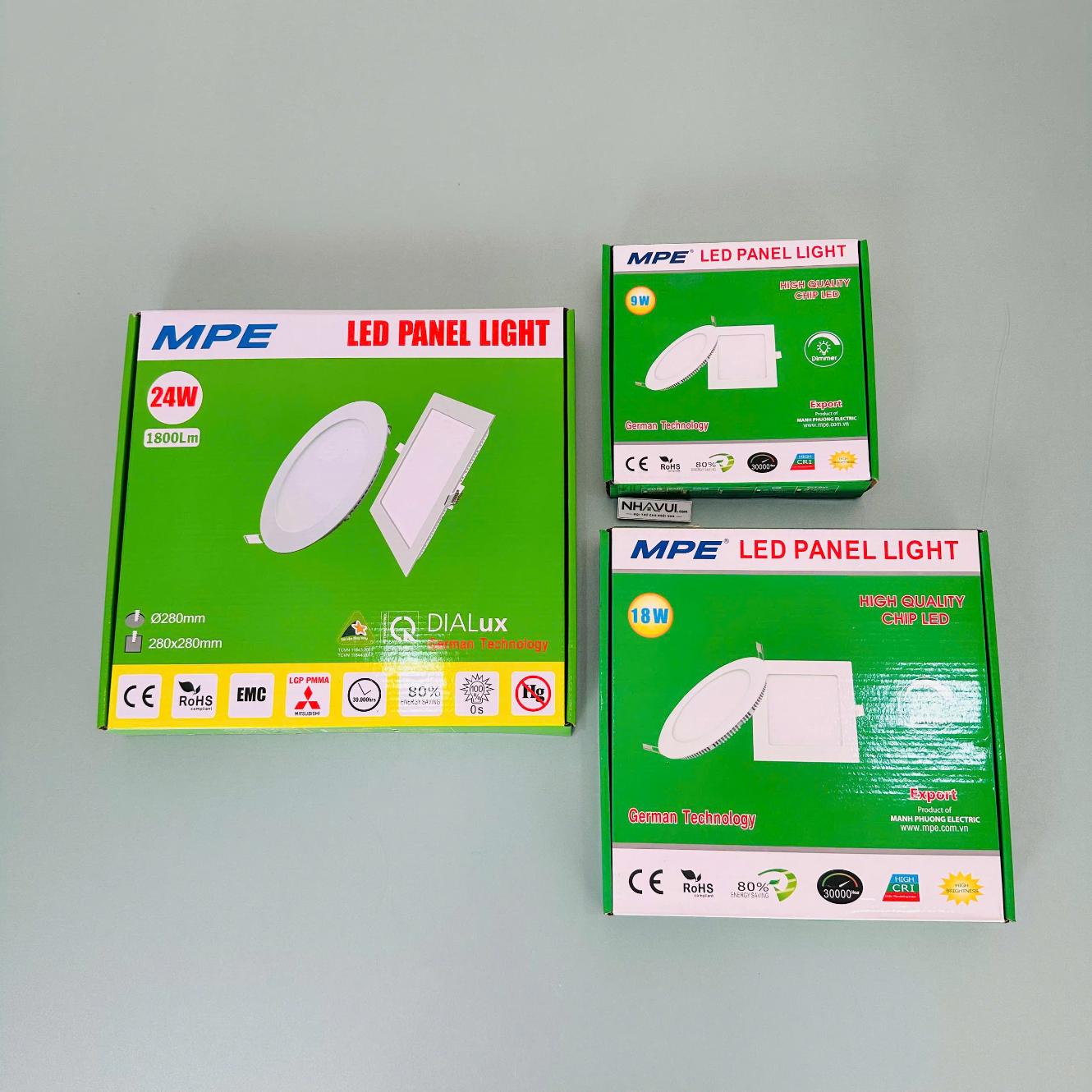 Đèn LED Panel âm trần vuông MPE Seri SPL