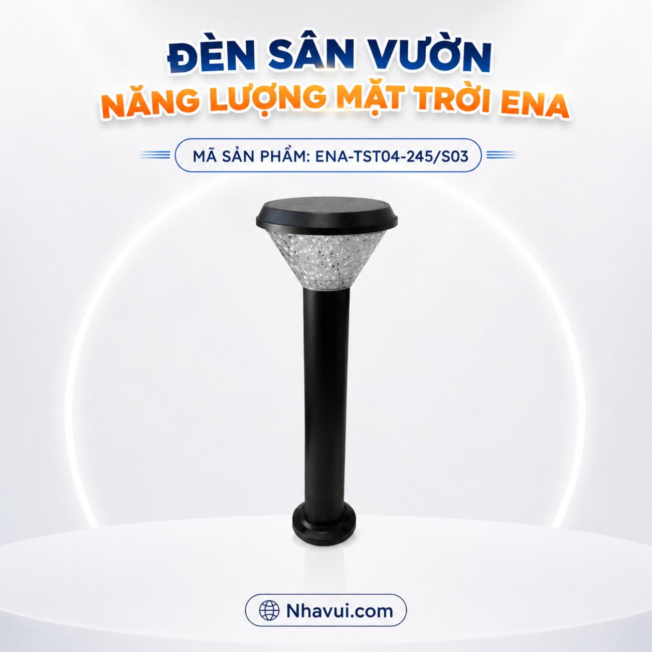 Đèn sân vườn năng lượng mặt trời ENA TST04-245/S03
