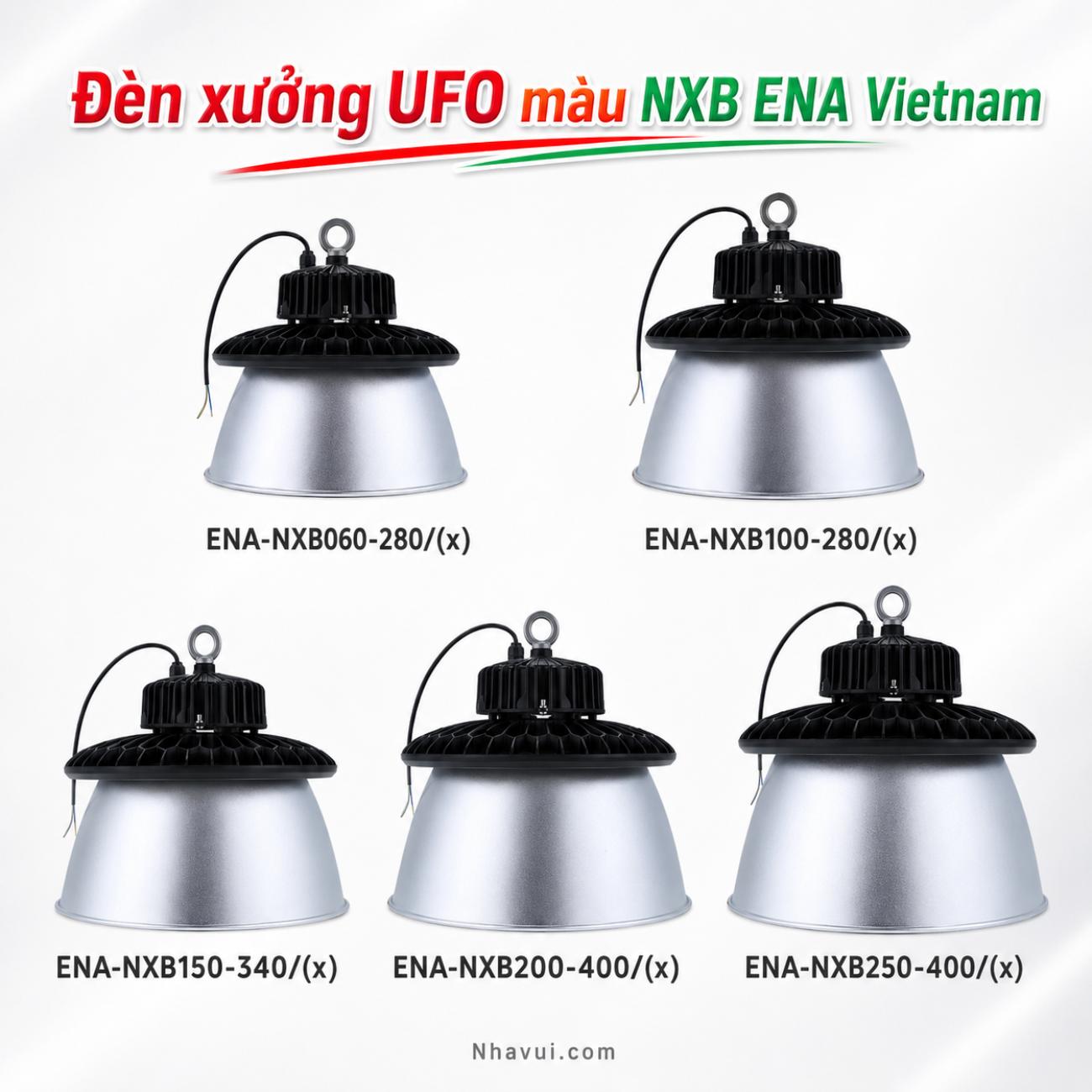 Đèn xưởng UFO màu NXB ENA Vietnam
