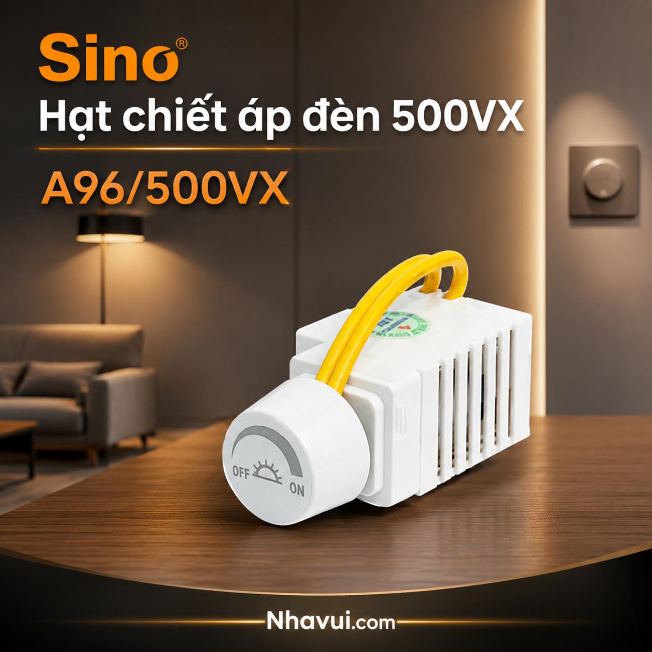 Hạt chiết áp đèn Sino A96/500VX