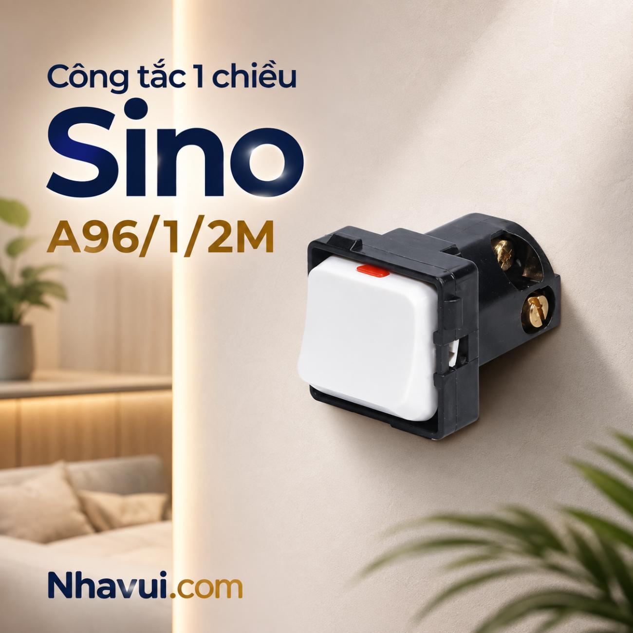 Hạt công tắc 1 chiều Sino A96/1/2M