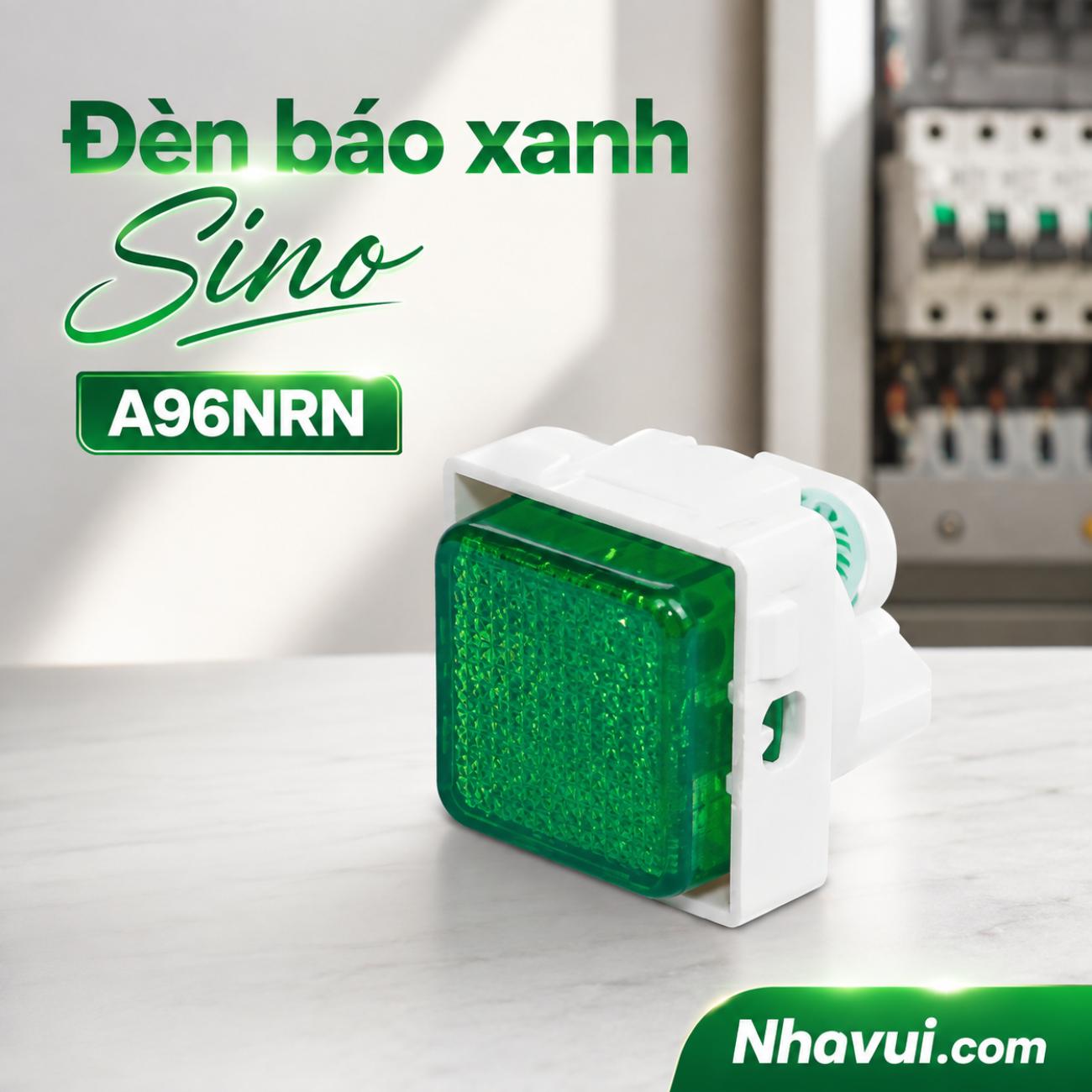 Hạt đèn báo xanh Sino A96NRN