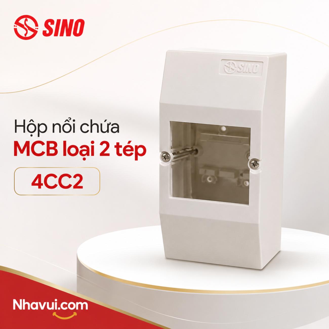 Hộp nổi chứa MCB Sino 4CC Series