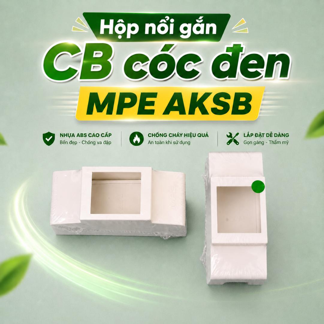 Hộp nổi gắn CB cóc đen MPE AKSB