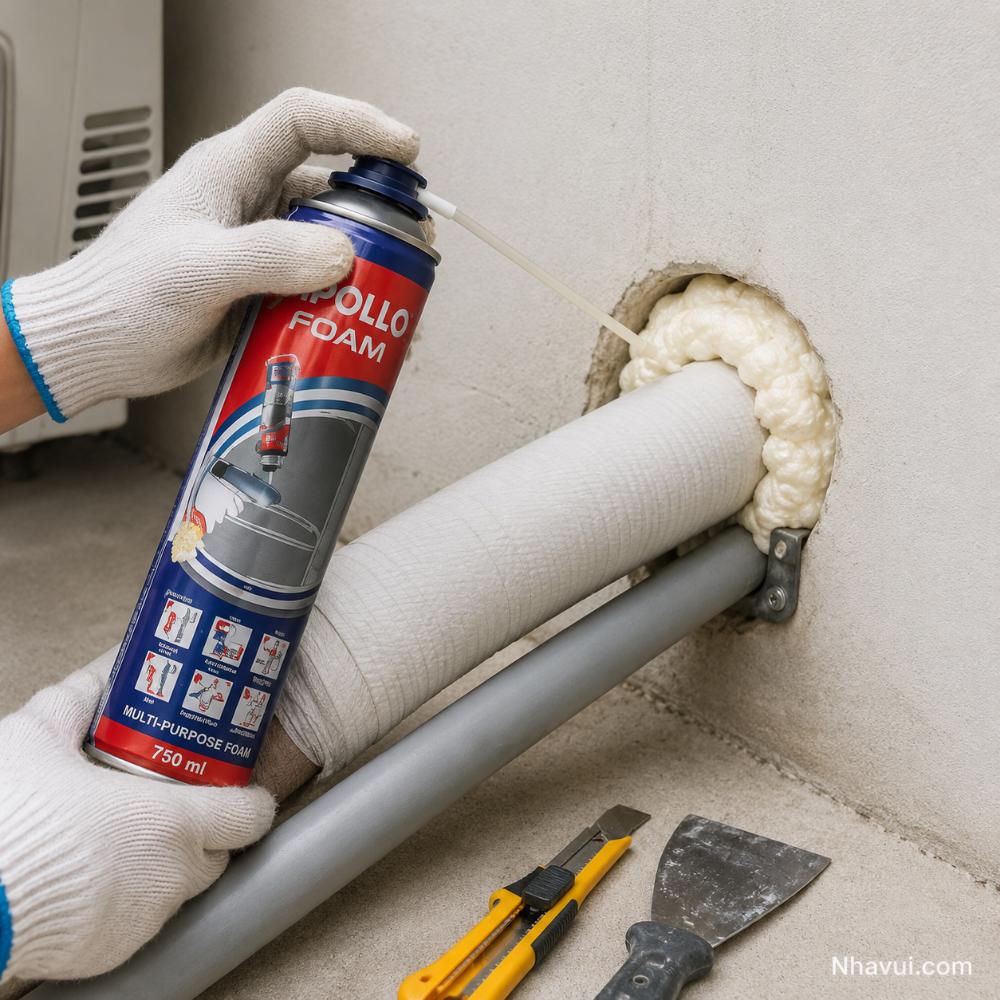 Keo bọt nở Foam Apollo 750ml
