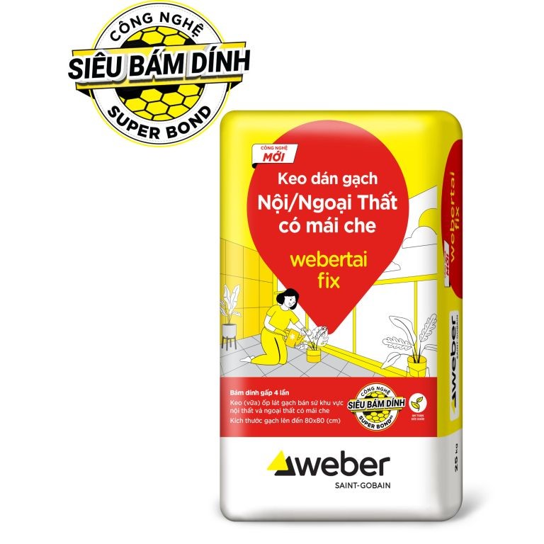 Keo dán gạch Weber.tai fix