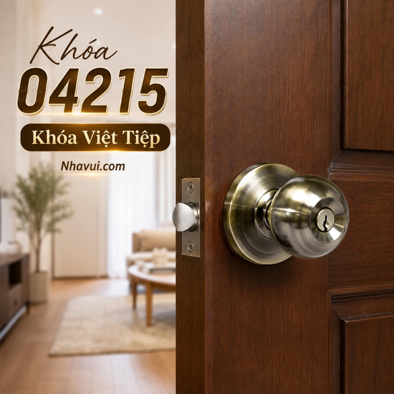 Khóa tay nắm tròn Việt Tiệp 04215