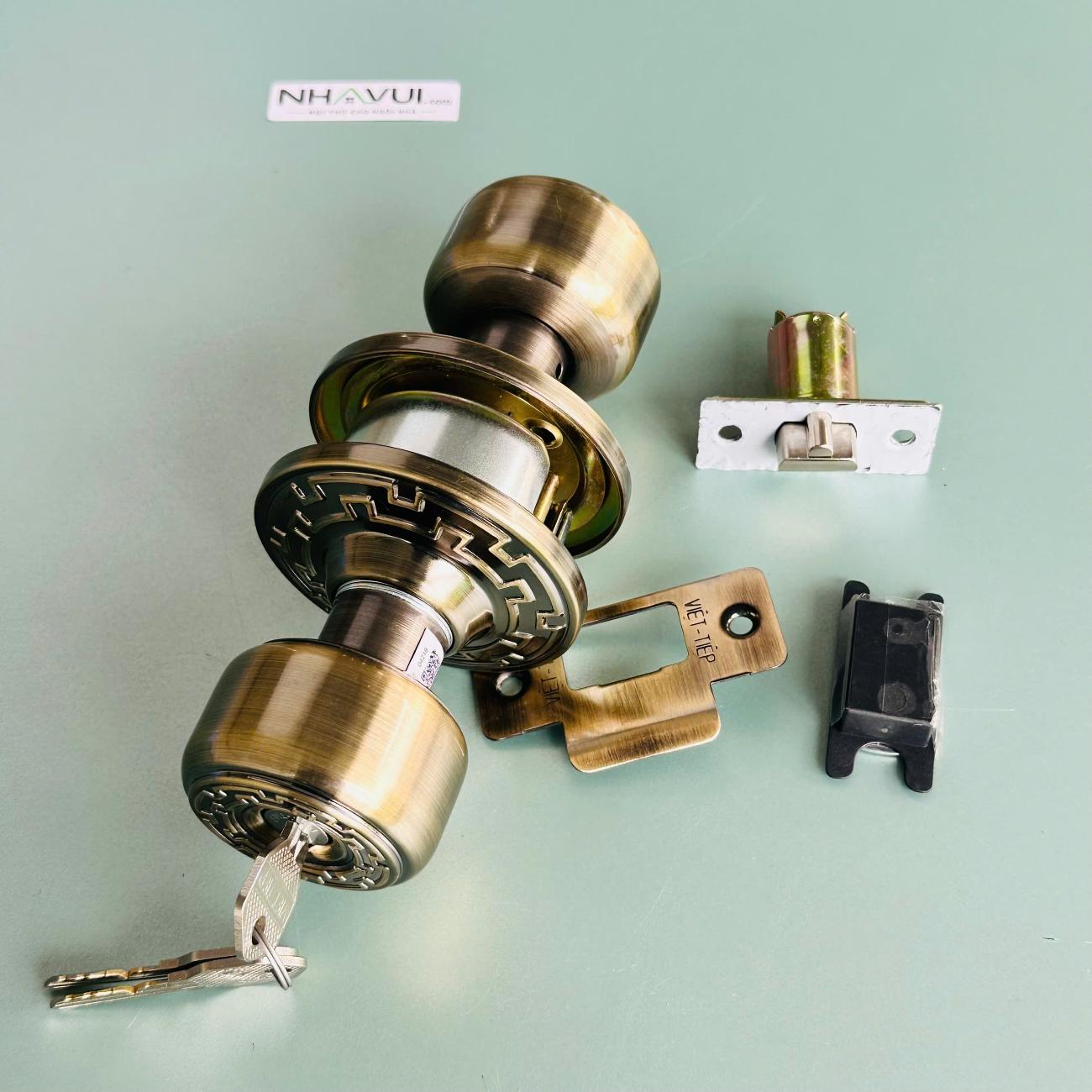 Khóa tay nắm tròn Việt Tiệp 04216