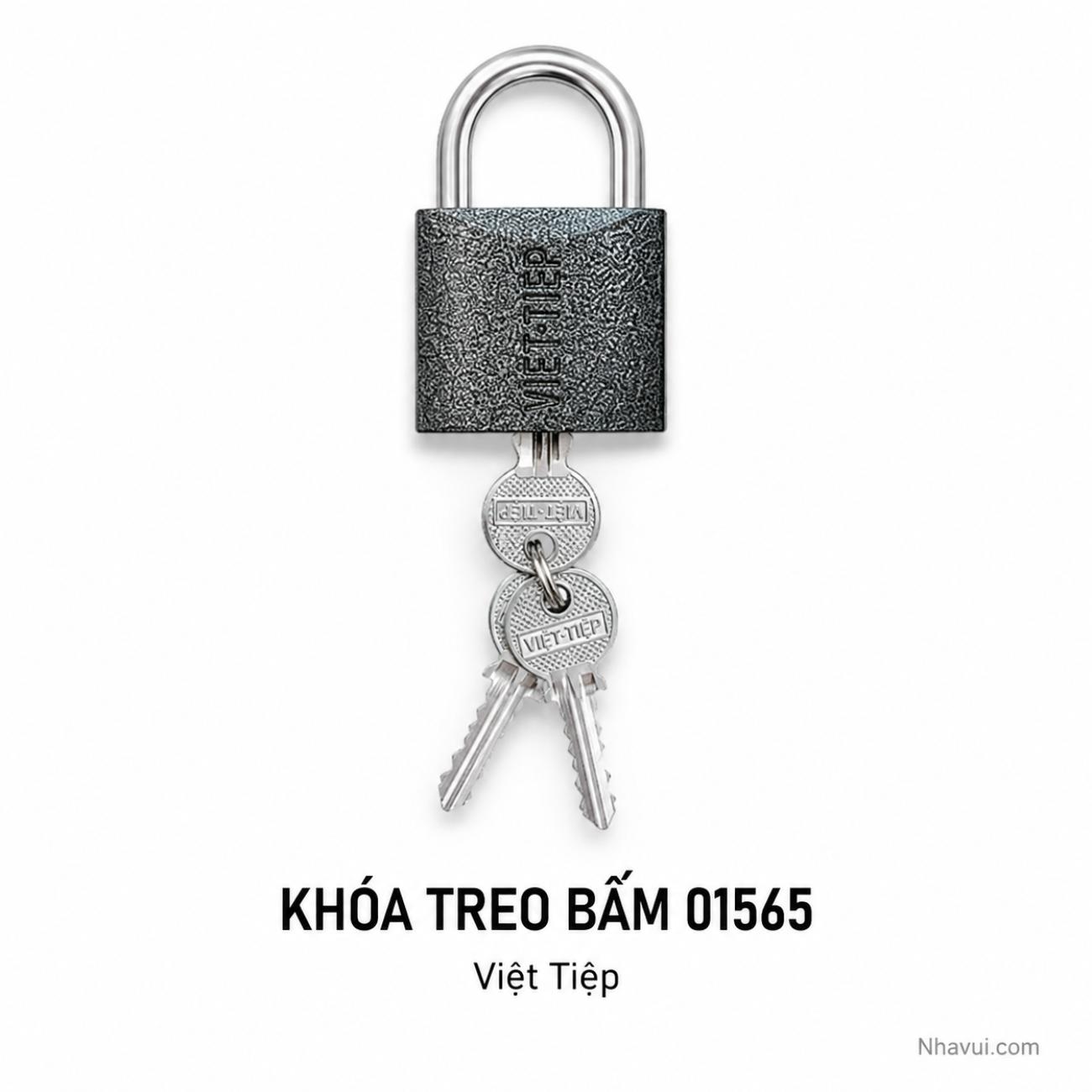 Khóa treo bấm gang Việt Tiệp 01565