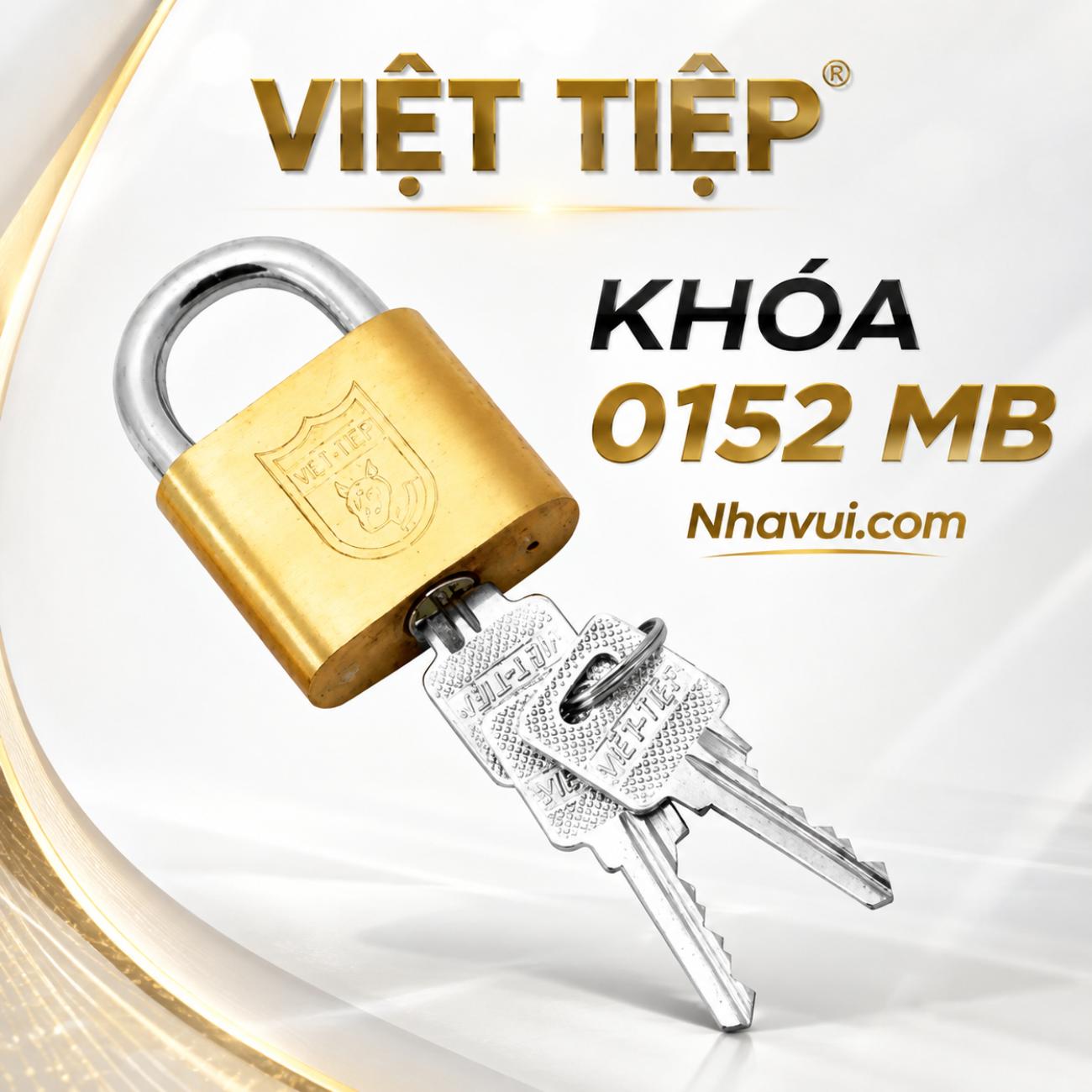 Khóa treo đồng bấm Việt Tiệp 0152 MB