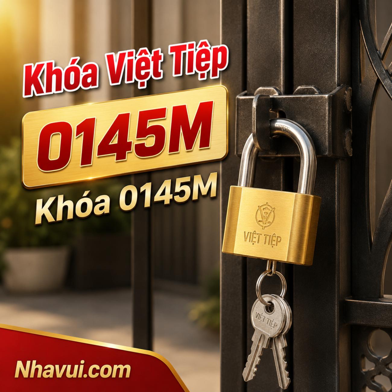 Khóa treo đồng thường Việt Tiệp 0145M