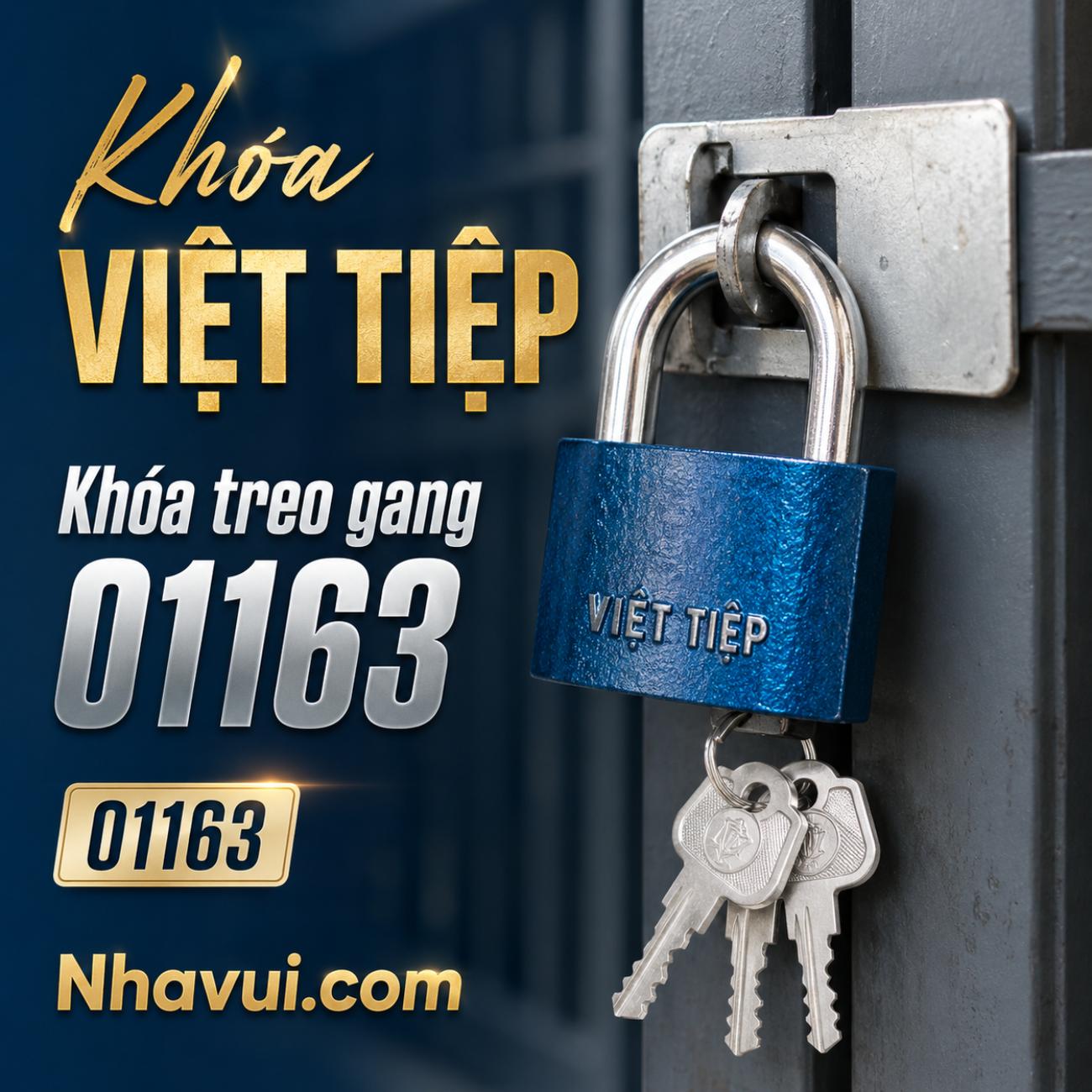 Khóa treo gang Việt Tiệp 01163