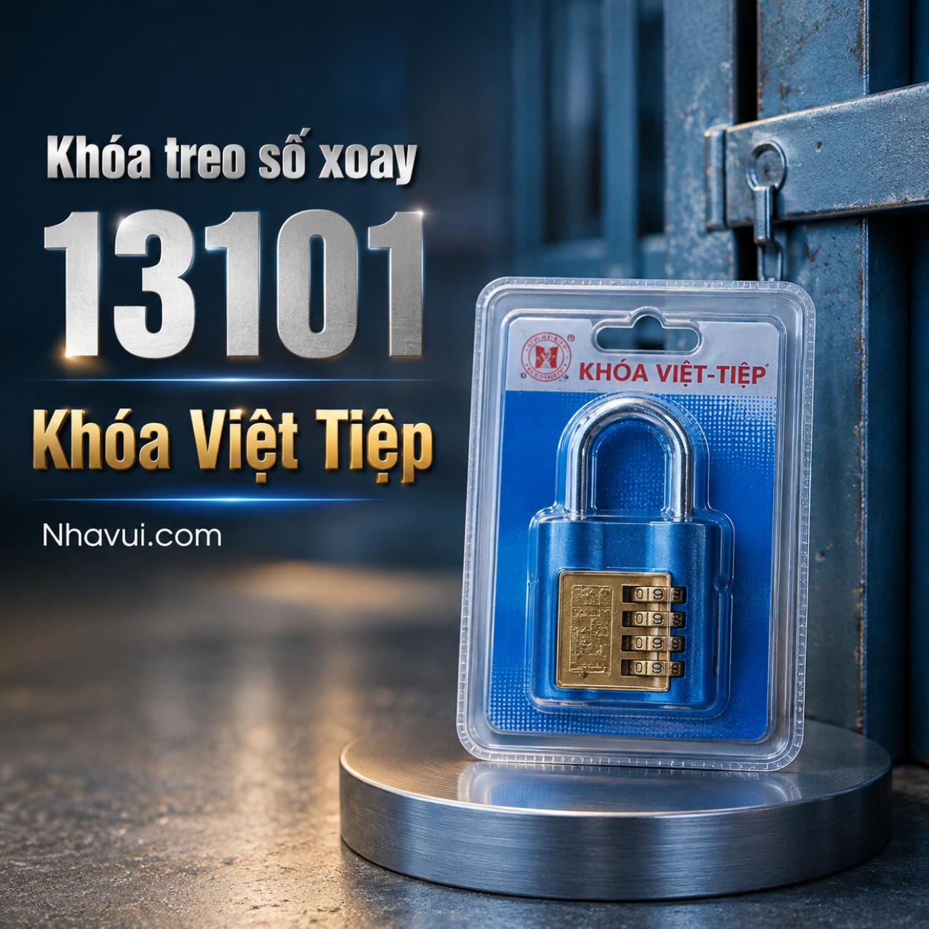 Khóa treo số xoay Việt Tiệp 13101