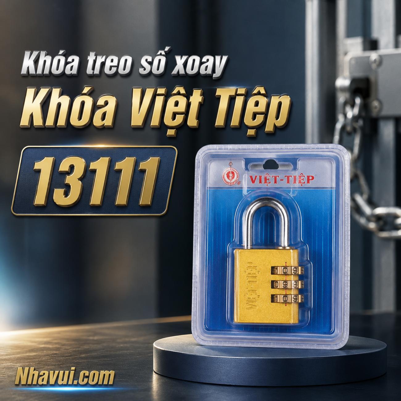 Khóa treo số xoay Việt Tiệp 13111