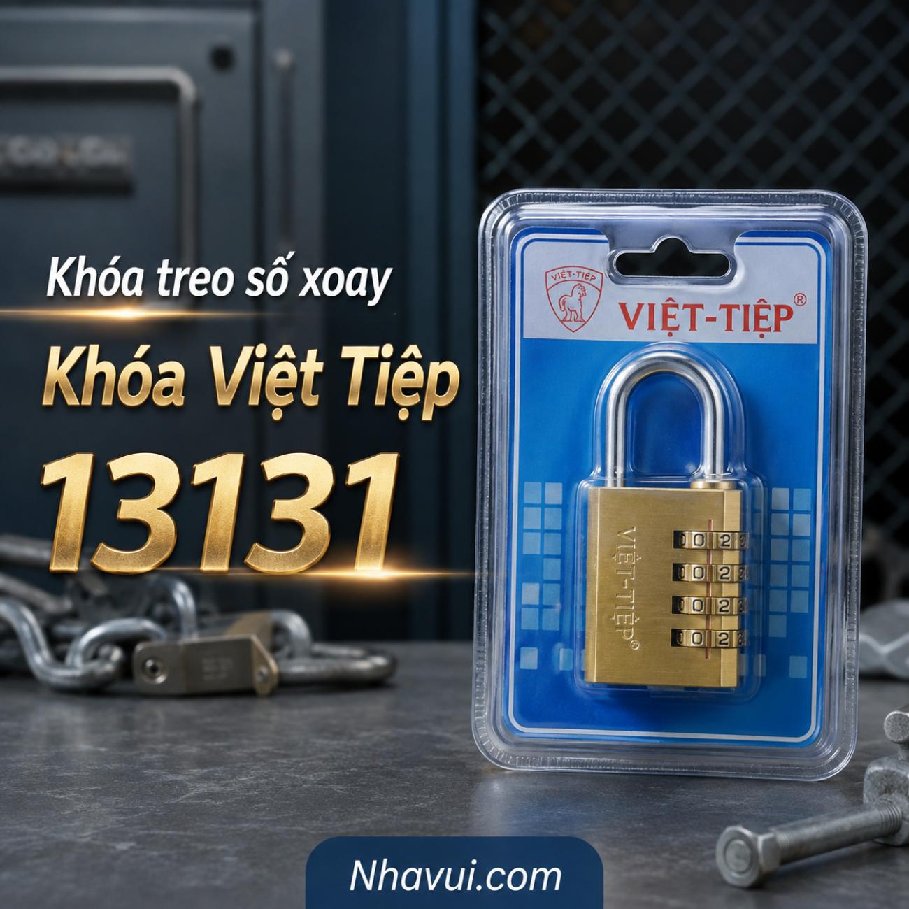 Khóa treo số xoay Việt Tiệp 13131