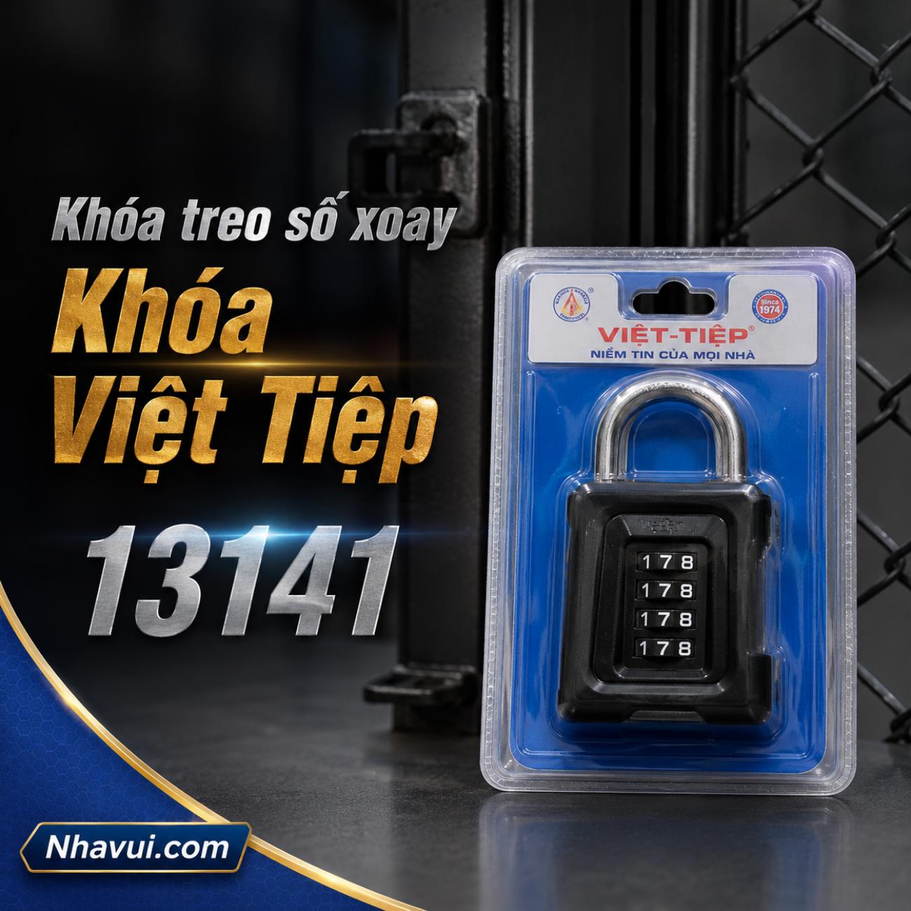 Khóa treo số xoay Việt Tiệp 13141