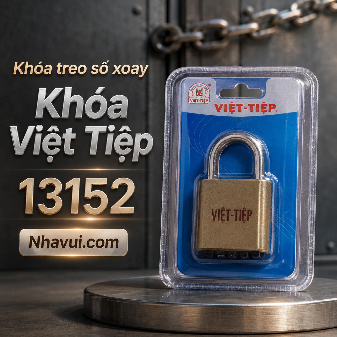 Khóa treo số xoay Việt Tiệp 13152
