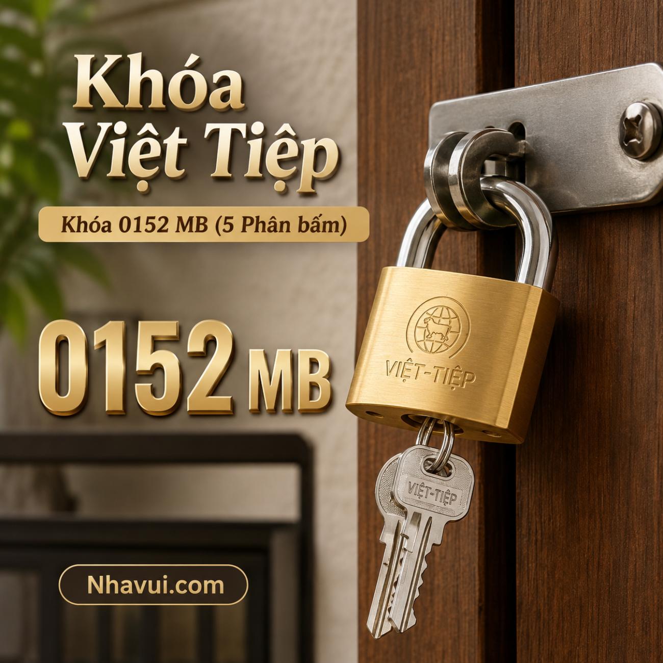 Khóa Việt Tiệp 0152 MB 5 phân bấm