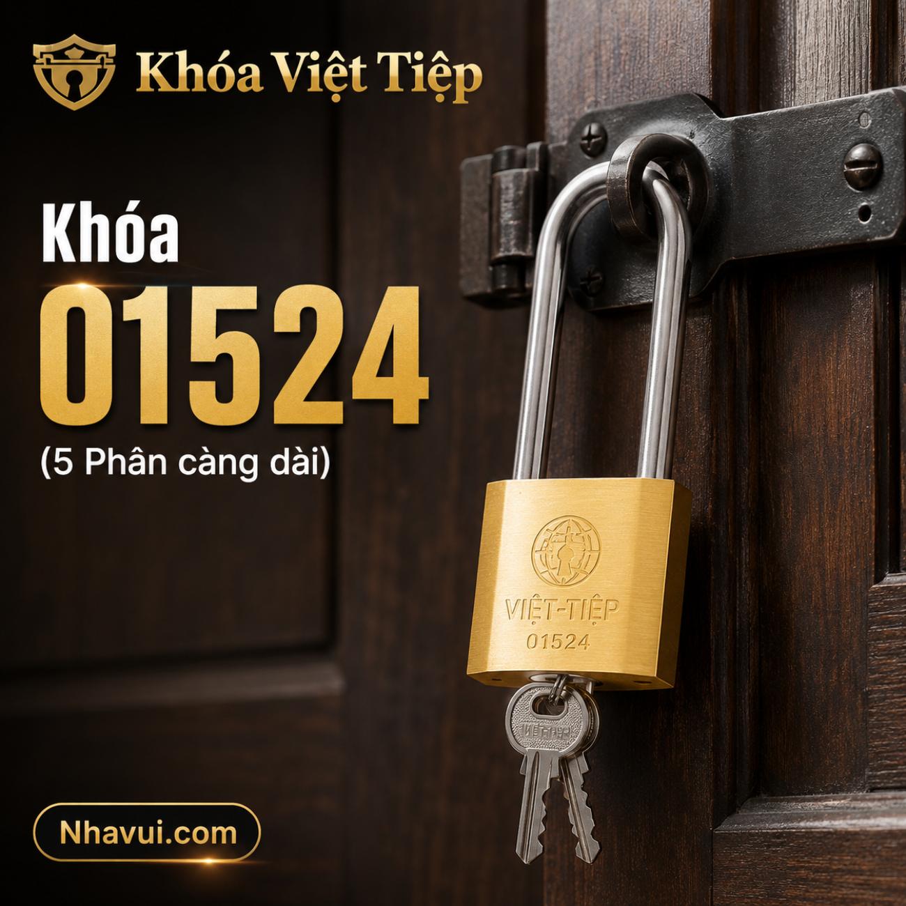Khóa Việt Tiệp 01524 5 phân càng dài