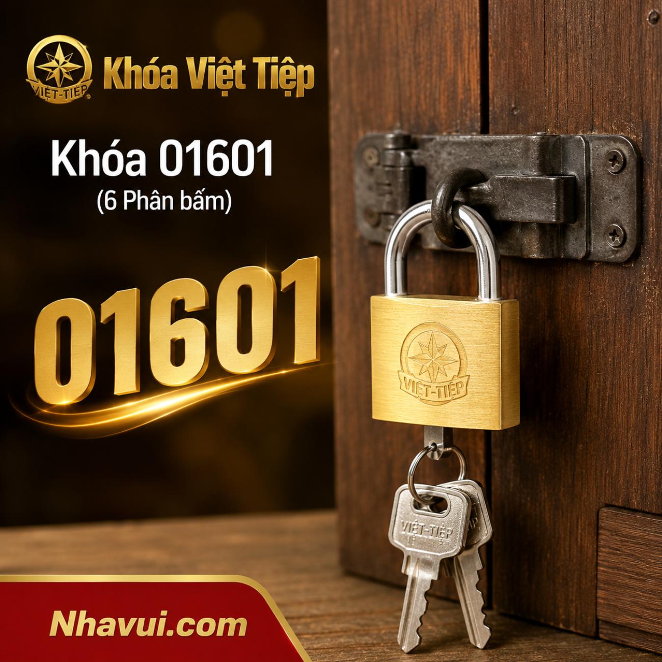 Khóa Việt Tiệp 01601 6 phân bấm
