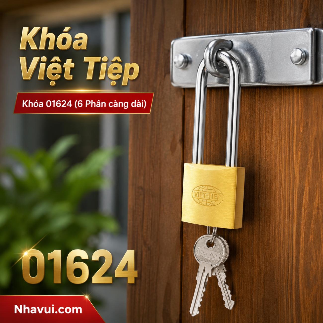 Khóa Việt Tiệp 01624 6 phân càng dài