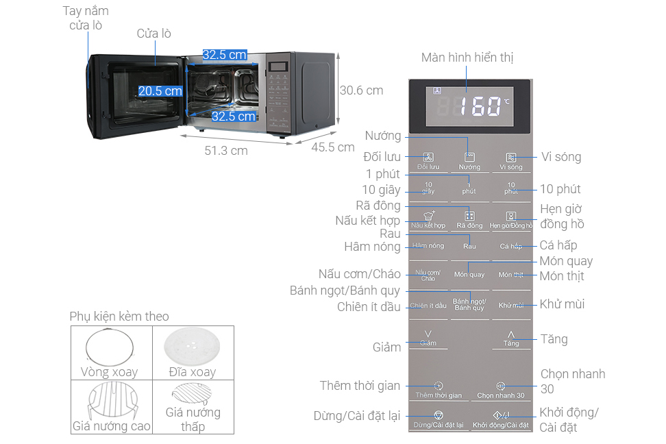 Lò vi sóng có nướng Panasonic NN-CT66MBYUE 27 lít