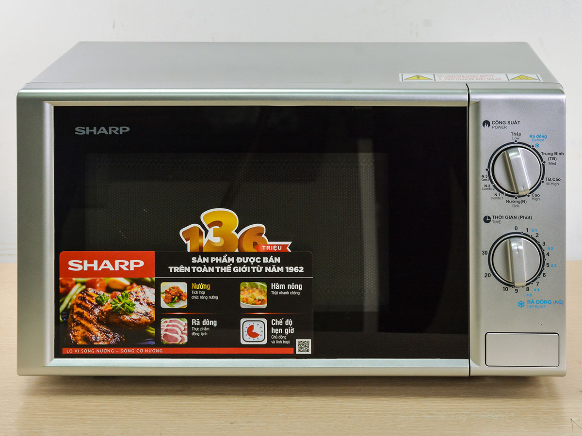 Lò vi sóng có nướng Sharp R-G228VN-SL 20 lít